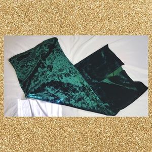 Emerald Green Velvet Cocktail Dress Size Small